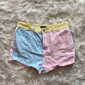 Pastel Block Colored Shorts 🐣